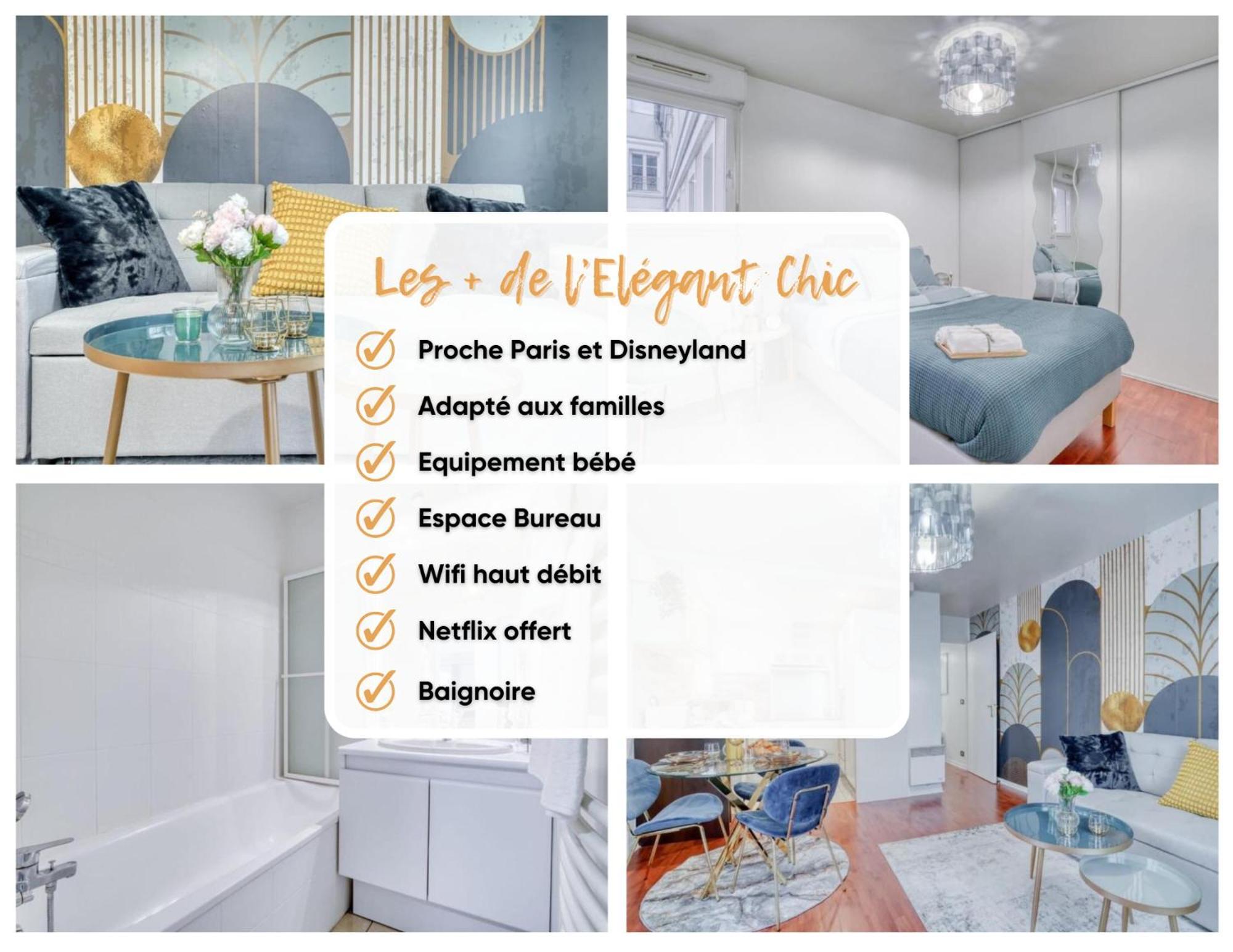 L'Elegant Chic-T2-Paris-Disneyland Jo Paris 2024 누와시 르 그헝 외부 사진